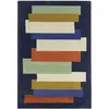 Tapis tufté main en laine  Bleu 120x170 cm