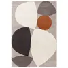 Tapis tufté main en laine  Orange 120x170 cm