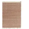 Novatrend Tapis de salon en jute rouge 120x170 cm