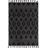 Novatrend Tapis de salon en laine noir 200x290 cm