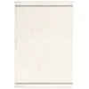 Novatrend Tapis de salon en microfibre blanc cassé 120x170 cm
