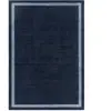 Tapis de salon moderne en laine bleu 160x230 cm