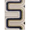 Novatrend Tapis de salon vintage bleu 120x170 cm