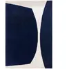 Tapis moderne tufté main en laine  Bleu 120x170 cm