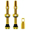 Kit de valves tubeless Muc-Off 44mm - doré - Homme - Adulte - Jaune