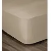 LOVELY HOME Drap Housse 100% coton 180x200x30 cm beige