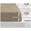 LOVELY HOME Drap Housse 100% coton 90x190x25 cm beige