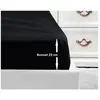 LOVELY HOME Drap Housse 100% coton 90x190x25 cm noir