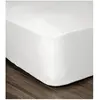 LOVELY HOME Drap Housse 100% coton 90x190x25 cm blanc