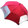 Sun Mountain H2NO Vision   Parasol de golf   Double auvent de 172,7 cm, fenêtre à double vision, coupe-vent, imperméable, ouverture automatique, bordeaux