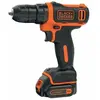 BLACK+DECKER Black & Decker BDCDD12K1B Perceuse-visseuse sans fil 10.8V 2x Batteries Coffret