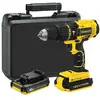 Stanley FMC627D2-QW perceuse 1800 tr/min Sans clé Noir, Jaune