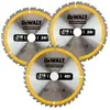 DeWalt DeWALT Jeu des lames de scie circulaire, 3-pcs - DT1962-QZ