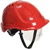 Portwest PW54 Casque de Sécurité avec Visière Endurance Plus Rouge