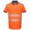 Portwest Polo HV PW3, Couleur: Orange/Noir, Taille: XXL, T180OBRXXL