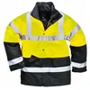 Portwest Parka Bicolore Traffic, Couleur: Jaune, Taille: M, S466YERM