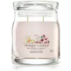 Yankee Candle Bougie signature cerise rose et vanille modèle moyen