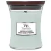 WoodWick Bougie jarre - Bois de sauge & posidonie - Moyen modèle - 275 g
