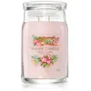 Bougie signature Fleurs du désert grand modèle - Yankee Candle - Rose - Cire