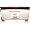 Bougie Ellipse noix de coco - Woodwick - Blanc -