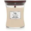 Woodwick Vanilla Bean bougie parfumée avec mèche en bois 275 g