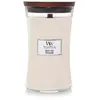 Woodwick White Teak bougie parfumée avec mèche en bois 609.5 g