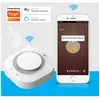 PRUMYA Detecteur de fumée intelligent 2.4G WiFi Tuya sans batterie Son...