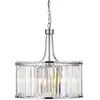 Searchlight Suspension Victoria, chromé, verre cristal, 50 cm, E27