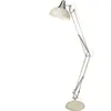 Searchlight Goliath Lampadaire de travail en métal chromé et crème