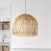 Searchlight Suspension Bali, Ø 60 cm, bambou, bois clair, E27