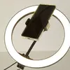 Searchlight Lampe annulaire LED Selfie Tripod, support USB CCT