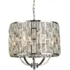 Searchlight Suspension Bijou abat-jour verre cristal, Ø 44 cm