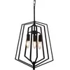 Searchlight Suspension Slinky, à 3 lampes, noire, Ø 35 cm