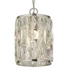 Searchlight bijou - plafonnier à 1 ampoule en chrome avec verre en cristal