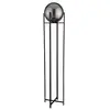 Searchlight Lampadaire déco métal verre noir fumé e27 60w - D33 x H159 cm