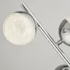 Searchlight Lampe sur pied LED Marbles, couleur chrome, verre, hauteur...