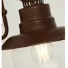 SEARCHLIGHT Applique d'extérieur station 1 ampoule - brun rustique avec verre transparent