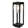 Lanterne de jardin outdoor light aluminium noir poncé 1 ampoule 45cm