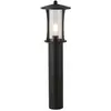Searchlight Borne de jardin pagoda verre d'aluminium transparent 1 ampoule 73cm