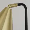 Searchlight Lampe à poser Rivan, noir/doré, métal, 41 cm, E14