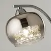 Searchlight Lampe à poser Ianis, gris, métal/verre, hauteur 36 cm, G9