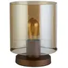 Searchlight Lampe à poser Sweden, moka/ambre, acier, verre, E27