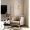 Searchlight Applique murale Empire, laiton/ambre, verre cristal, acier...
