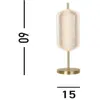 Searchlight Lampe de table LED Capsule, laiton, fer, acrylique