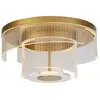 Searchlight Plafonnier LED Deco, doré, acier, acrylique