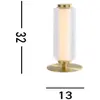 Searchlight Lampe de table LED Mod, couleur laiton, intensité variable...