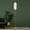 Searchlight Lampe sur pied LED Capsule, couleur laiton, fer, acrylique