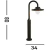 Texas Borne 800 mm 8 w 3 000 k, graphite - Searchlight
