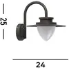 Searchlight - Texas Applique murale 8 w 3 000 k, graphite