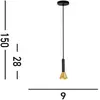 Signal Pendentif Noir, Métal doré - Searchlight